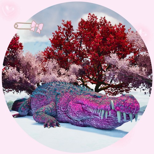Deinosuchus asa - x4, 🩷🩵