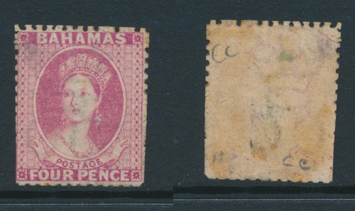 Bahamas 1863 rosa opaca - bahamas,, 4d
